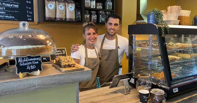 Husband and wife from Greece open cafe in city 'after falling in love' with Norwich