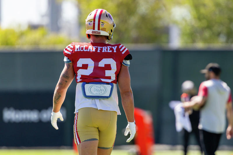 49ers coach tries to stay mum on McCaffrey injury, fails