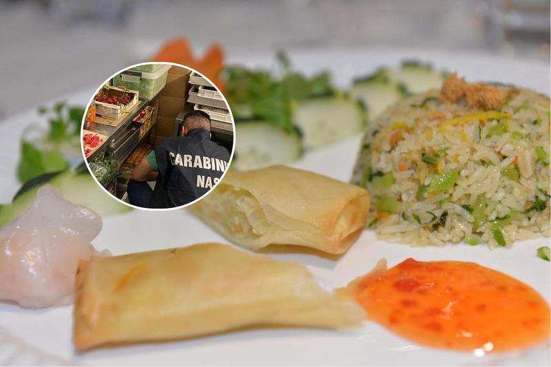 Grasso stratificato sul menu e sporcizia ovunque, chiuso ristorante etnico