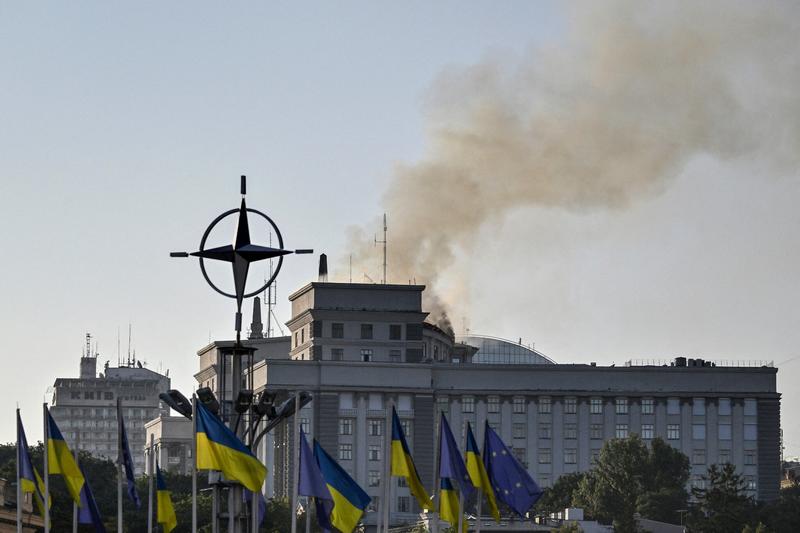 Ukraine government building hit in biggest overnight Russian strike