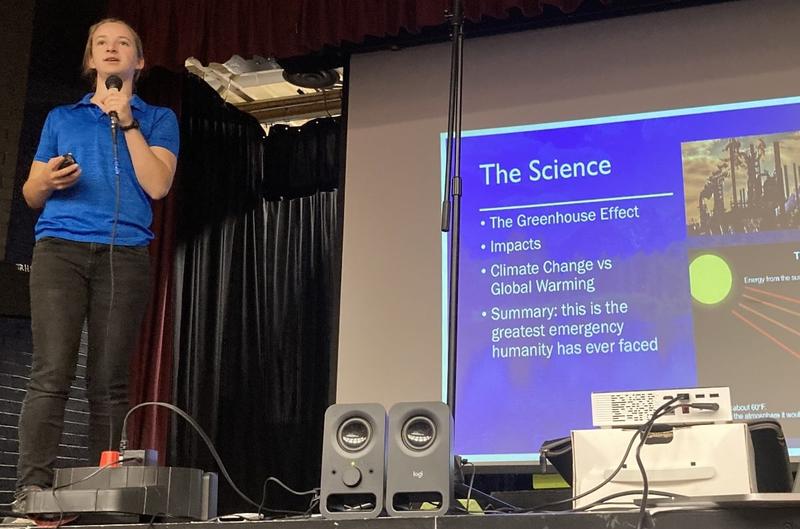 Student helps others step into the future