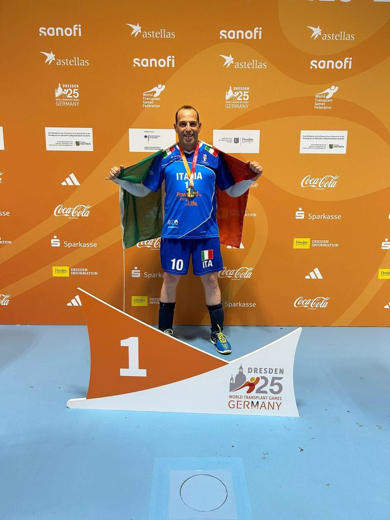 Trapiantato di rene, medaglia d’oro ai World Transplant Games: “Mi è stata restituita la vita”