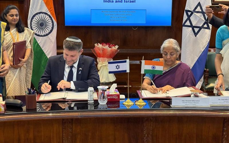 Israel and India ink bilateral investment deal in New Delhi to foster trade ties
