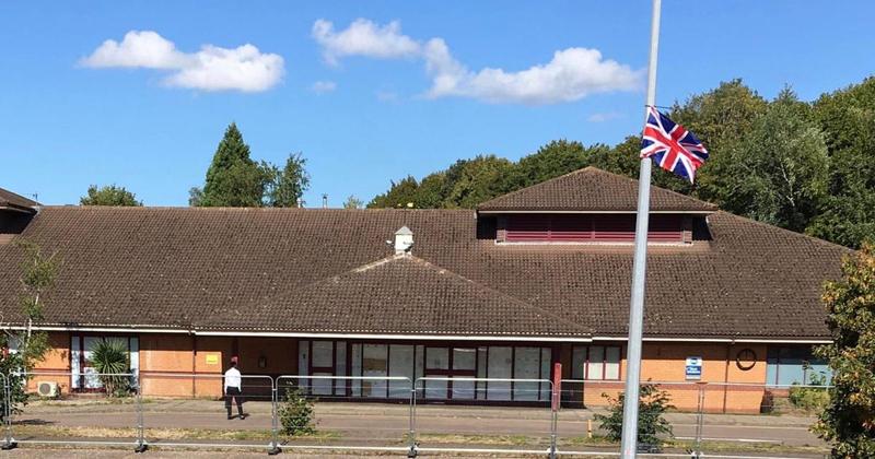 Security fencing erected around hotel used to house asylum seekers