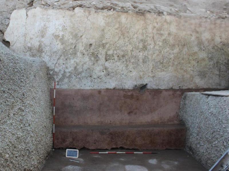 Pompei, una Â«panchina d'attesaÂ» davantiVilla dei Misteri: era destinata a chiÂ doveva parlare con il padrone di casa | Foto