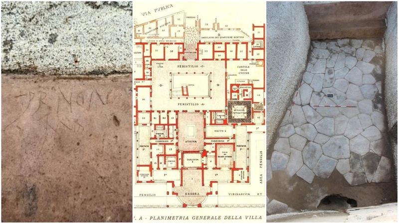 Pompei, scoperta una “panchina d’attesa” alla Villa dei Misteri: i graffiti raccontano le lunghe soste in cerca di favori