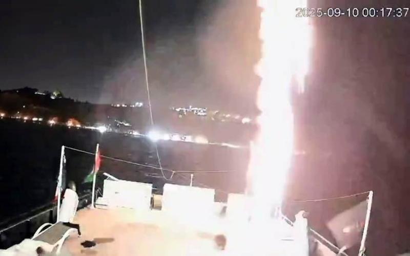 Gaza activists claim second boat in flotilla attacked by drone