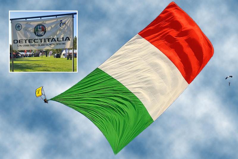 La bandiera più grande mai lanciata volerà per Detectitalia 2025