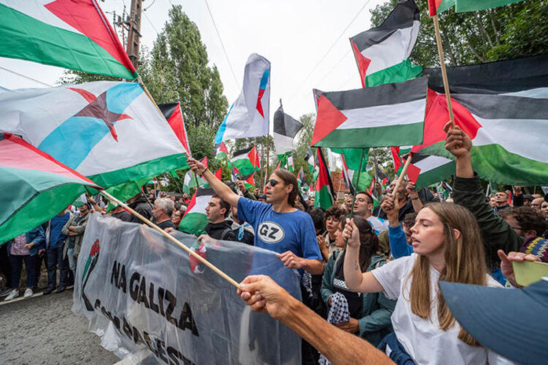 Las protestas en La Vuelta ciclista marcan el camino