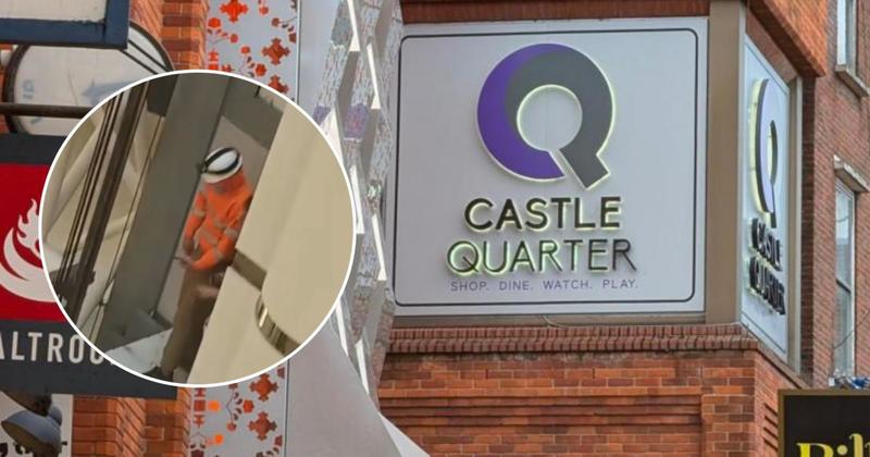 Daredevil disguises himself as mall worker to pull off 'dangerous' stunt