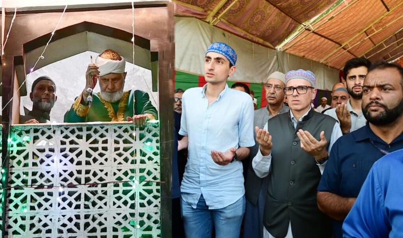 CM Omar offers Friday Prayers at Hazratbal Shrine