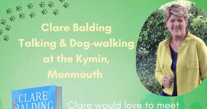You can go on a dog walk with Clare Balding in this Gwent town