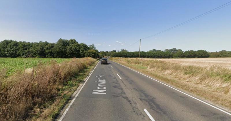A140 closed in both directions after gas leak