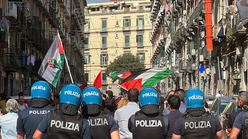 Ex premier israeliano Olmerta Napoli per un convegnoChiusa una stradaÂ e zona blindata dalla polizia