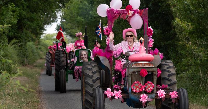 Pink Ladies' Tractor Run raises more than £130,000 for charity