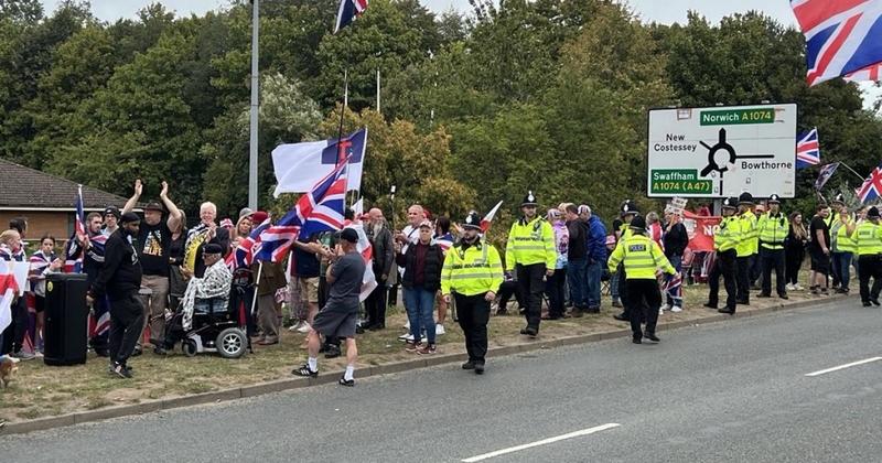 Hundreds attend march to Brook Hotel with no arrests made