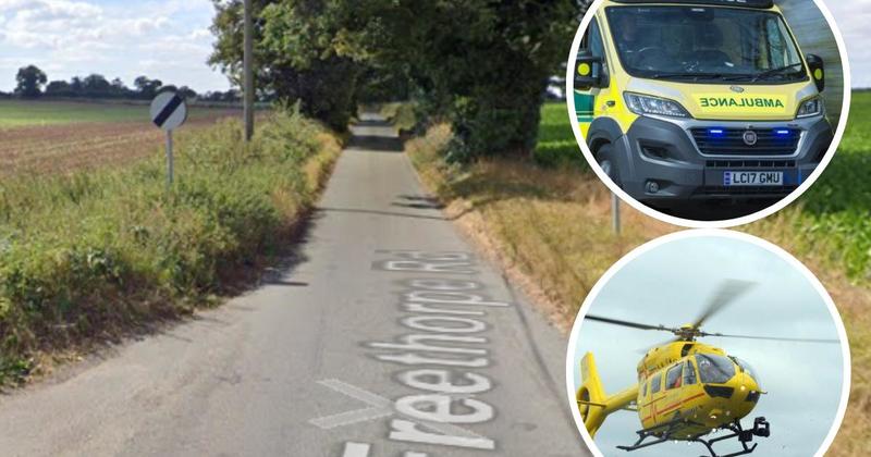 Passenger airlifted to hospital after car and bin lorry crash