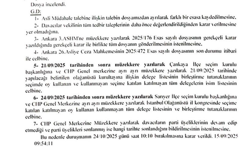 CHP kararının şifreleri