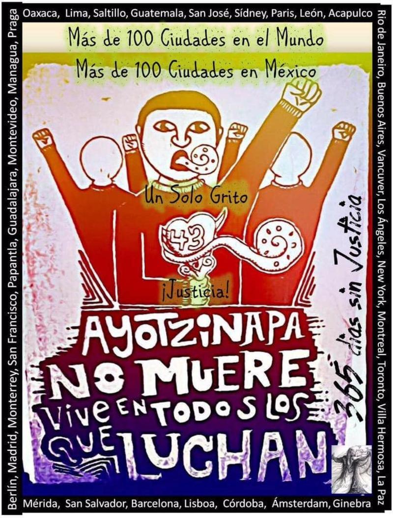 Ayotzinapa más allá de las fronteras