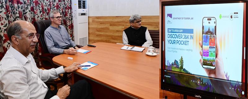 CM Omar launches J&K Tourism App