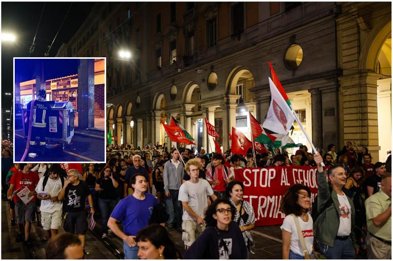 Duemila attivisti Pro Pal in corteo: traffico in tilt in centro a Bologna