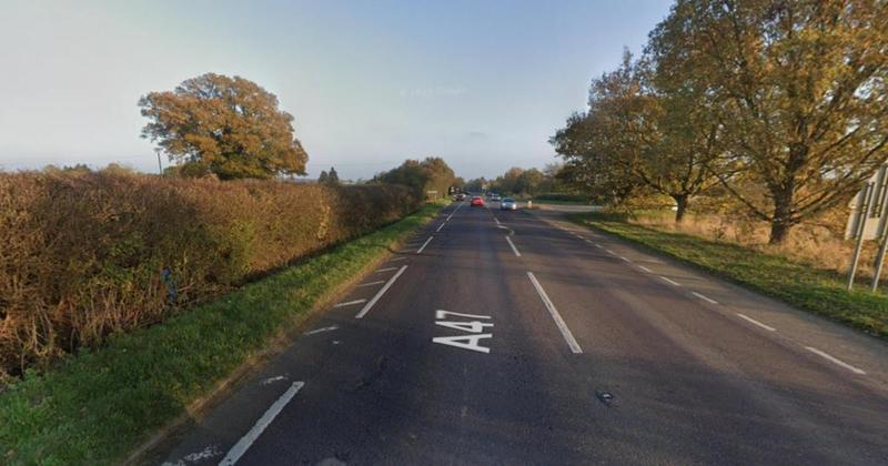 Delays on A47 after crash involving bus