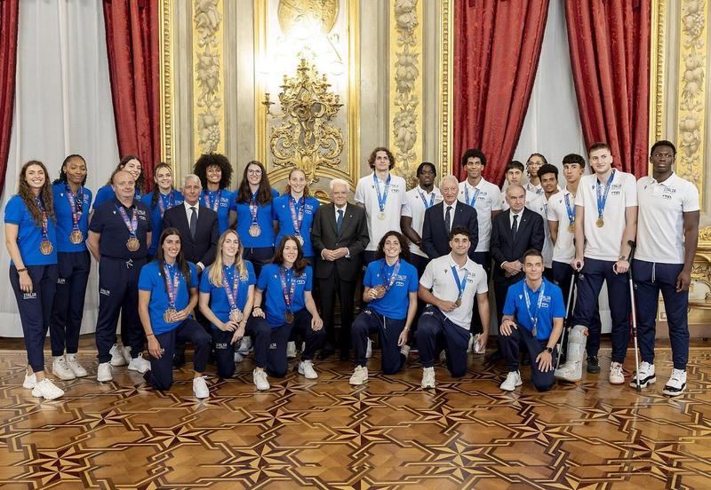 I medagliati Trucchetti e Dalla Salda ricevuti da Mattarella