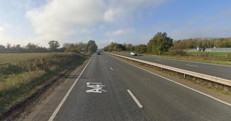 Section of A47 closed in both directions after serious crash