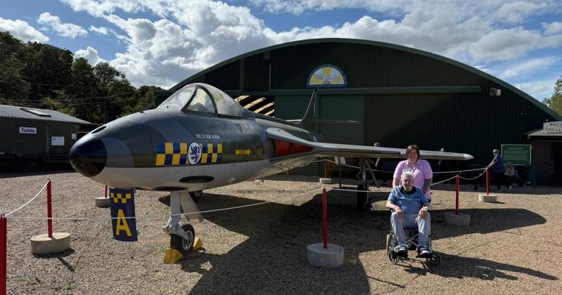RAF veteran who served for 24 years has wish come true at aviation museum