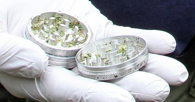 Jealous boyfriend hurled cannabis grinder at partner after man touched her leg