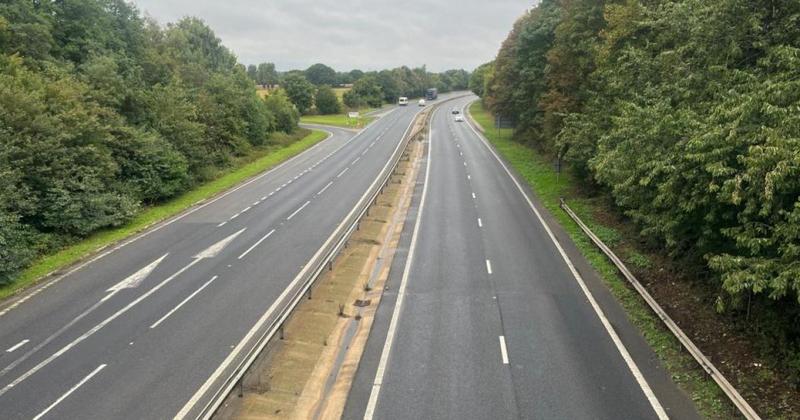 Three people arrested after woman found dead on side of A47