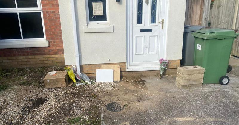 Floral tributes left on doorstep of home where man died in fire