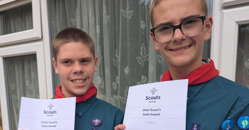 Dereham brothers achieve highest honour in scouting