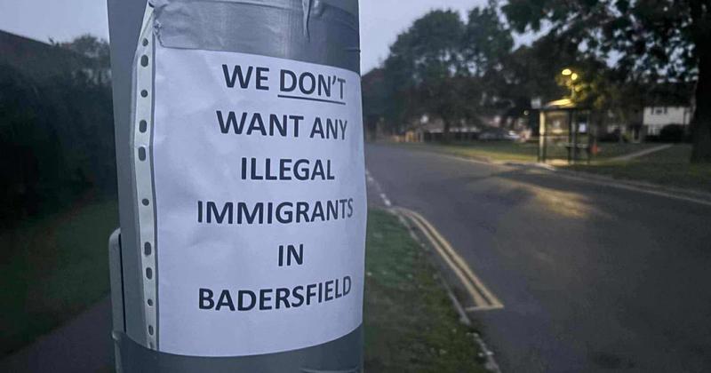 Tensions in village over plans for refugee site as posters go up