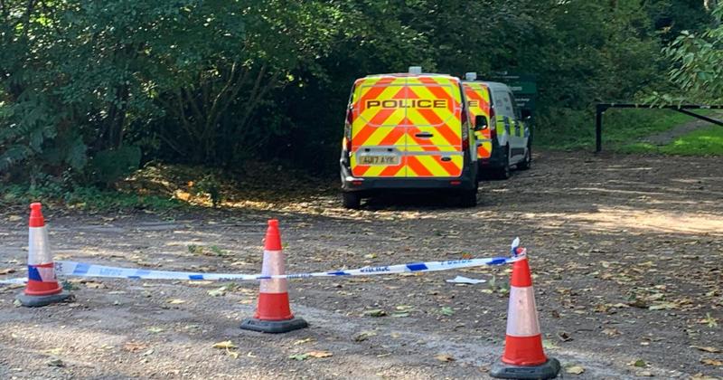 Police cordon removed from entrance of woodland after several days