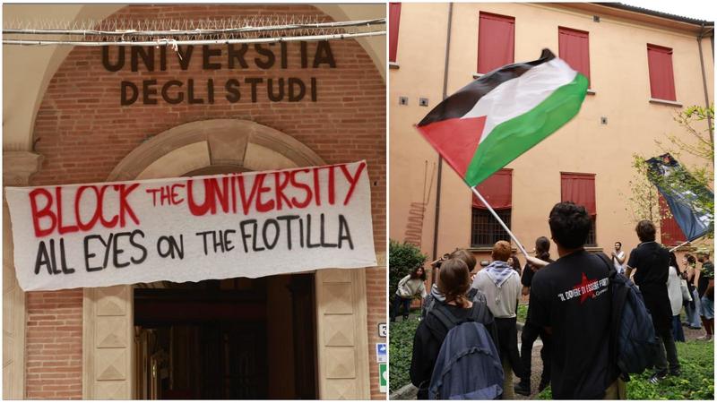 Unibo e la decisione su Israele: cosa chiedono gli universitari in presidio in rettorato
