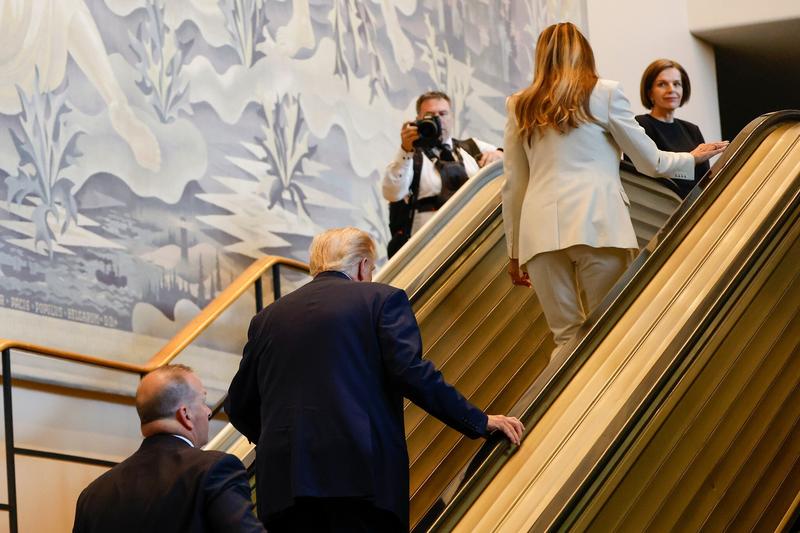 UN chief blames Trump’s videographer for failed escalator