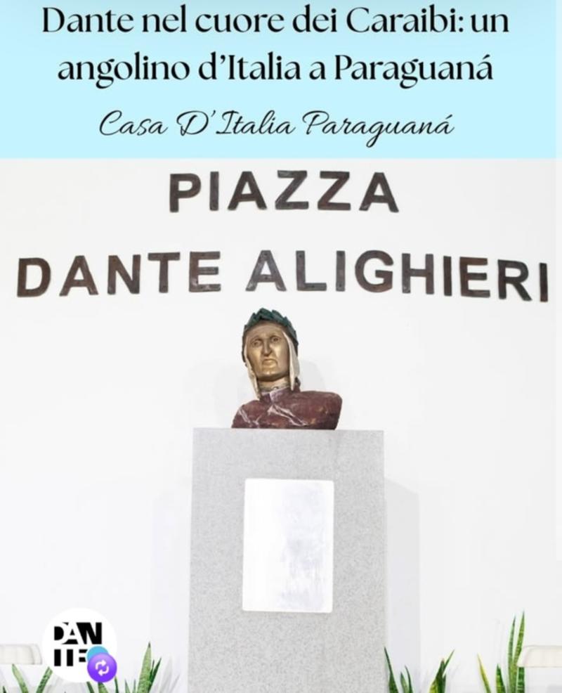 El Sommo poeta Dante Alighieri llega a la Casa de Italia de Paraguanà