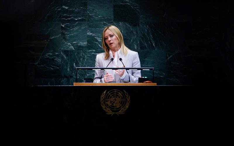 Meloni tells UN Italy will back some EU sanctions on Israel, war has ‘crossed line’