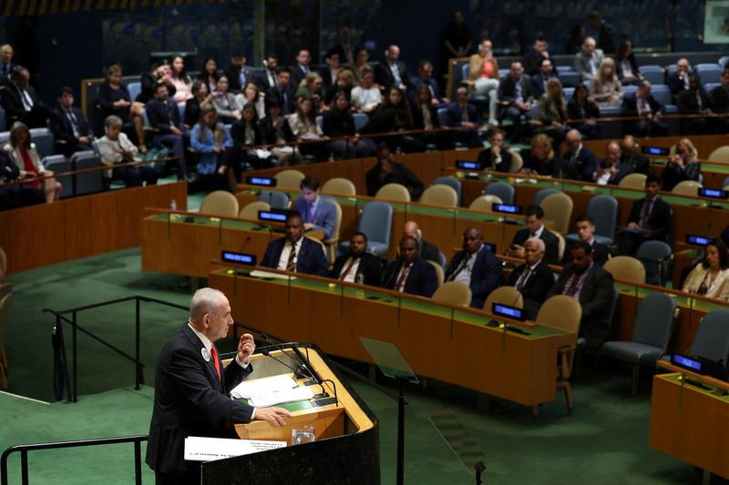 Hamas hails walkout during Netanyahu’s UN speech, says it shows Israel’s ‘isolation’