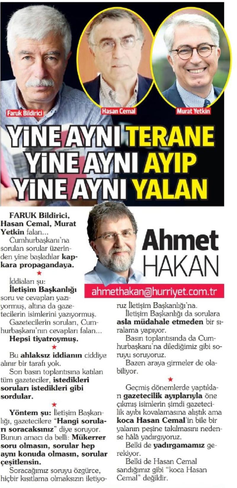 Veee nihayet! Ahmet Hakan allayıp pulladı ama sonunda 