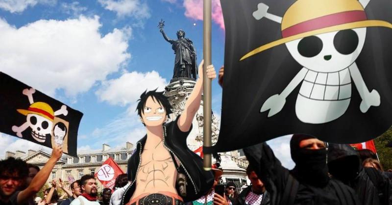 Unusual flag becomes emblem of gen Z resistance