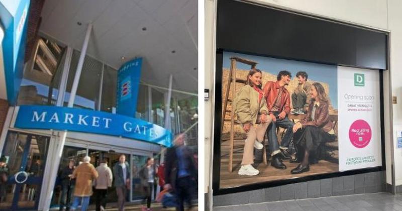 Major retailer marking new store opening by offering first 25 customers free shoes