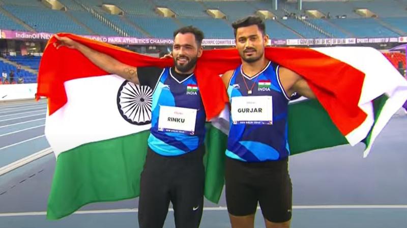 World Para Athletics Championships: Rinku Hooda bags gold medal, Sundar Singh Gurjar wins silver in men's javelin