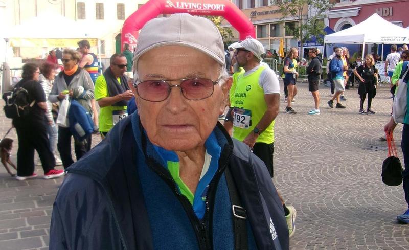 Giuseppe Silvi, a 95 anni, corre ancora