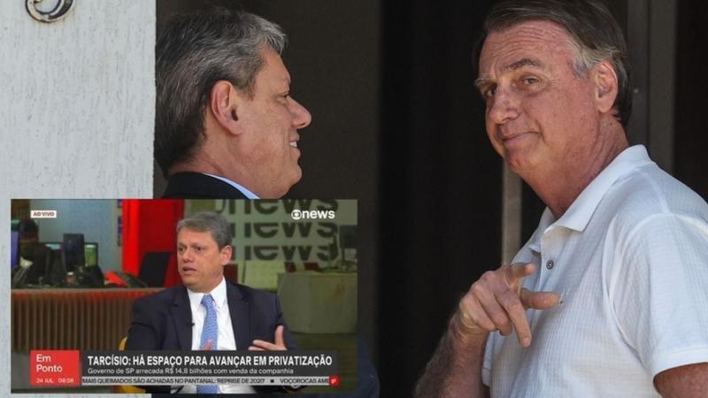 Globo não solta a mão de Tarcísio como 