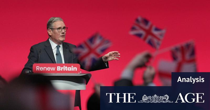 ‘Fly those flags’: Starmer takes Trump-style fight to Farage and the populist right