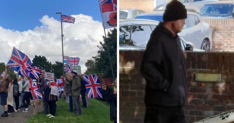 Man admits headbutt after protest outside asylum seeker hotel