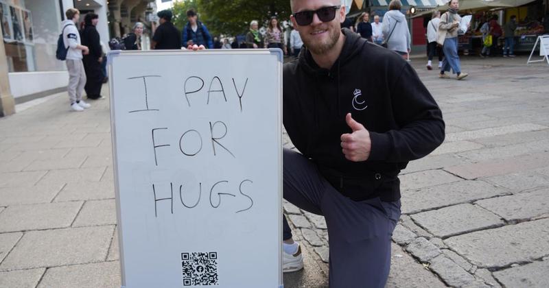 Meet the Norwich man giving away cash to people in the city