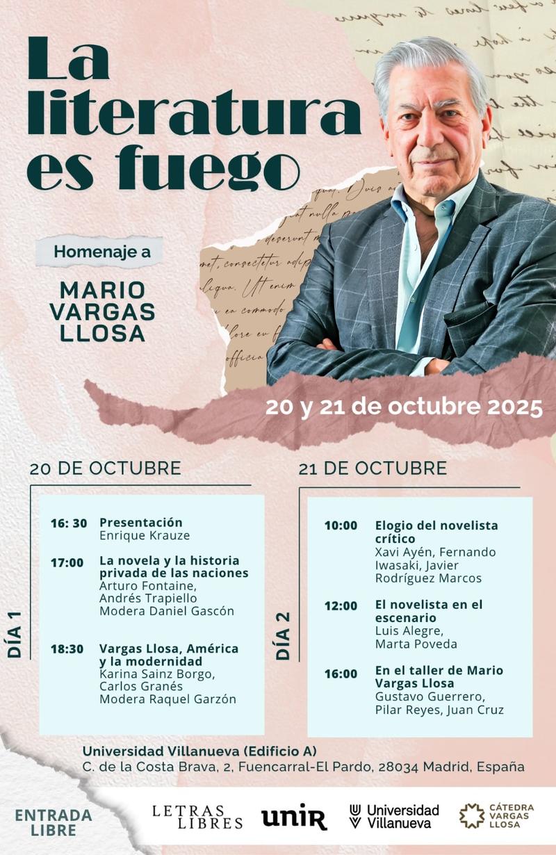 La literatura es fuego. Homenaje a Mario Vargas Llosa